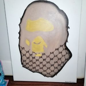 GUCCI X BAPE Handpainted Canvas